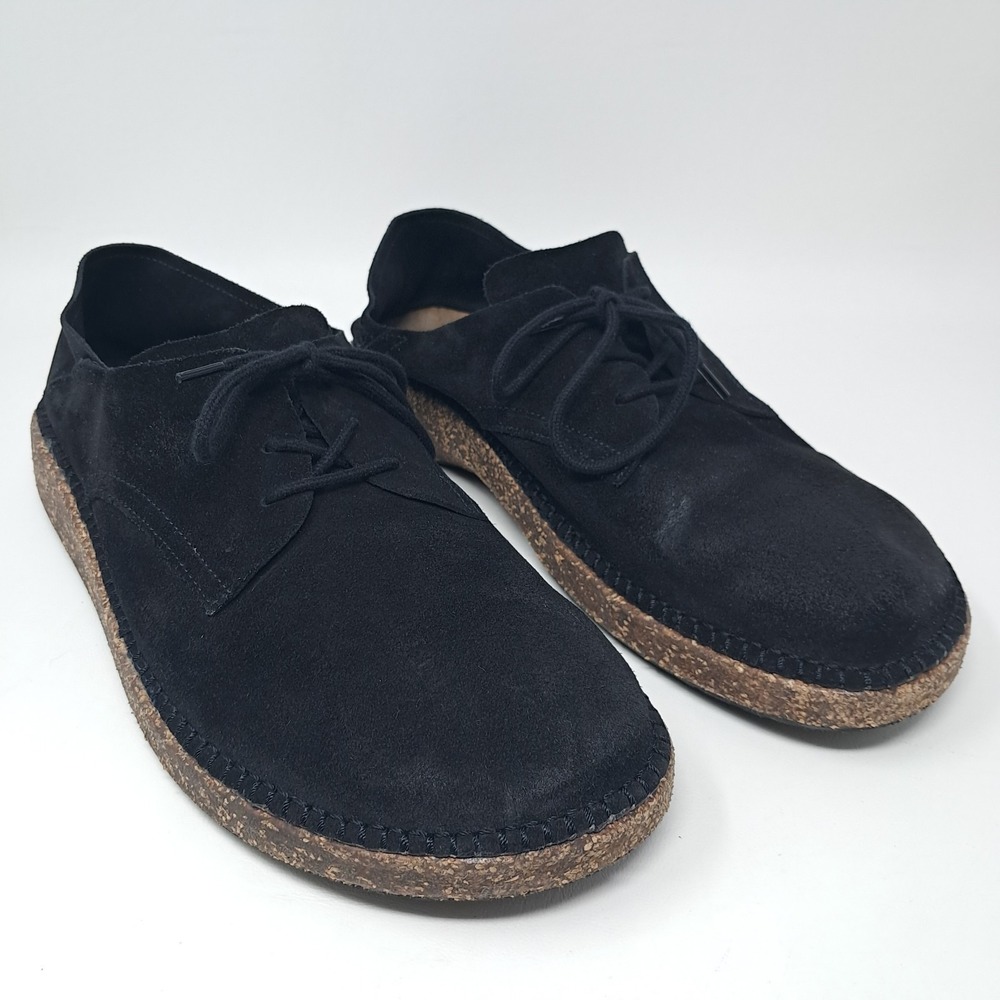 Birkenstock Gary Black Suede Leather Sneakers Shoes Mens 12 EU 45